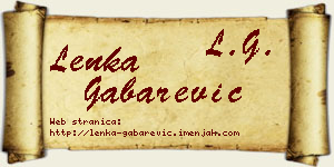 Lenka Gabarević vizit kartica